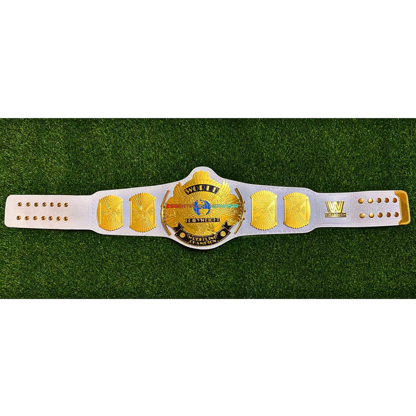New Winged Eagle Replica 24K Gold Plated White World Heavyweight Wrestling Championship Title Universal Belt In 2,4 & 6mm, Gift For Him, Her