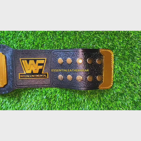 NEW Intercontinental WWF Black Replica 24K Gold Plated Heavyweight Wrestling Championship Title Universal Belt In 2mm, 4mm, Gift For Him