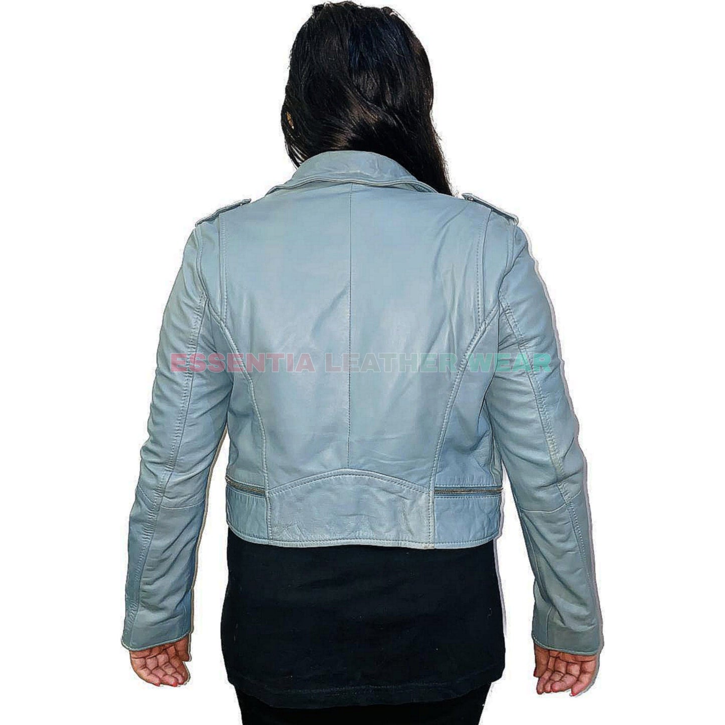 Moto Style Leather Jacket, Handmade Real Leather Biker Jacket, Biker Jacket for Women, Women’s Distressed Leather Biker Jacket, Gift for her