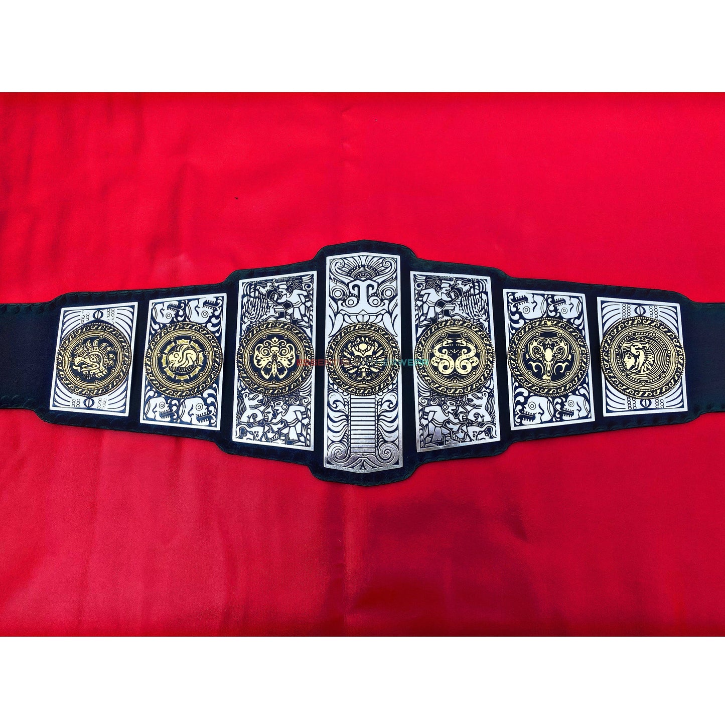 LUCHA Underground Gift Of God Wrestling Championship 24K Gold Plated Cowhide Leather Adult Size Replica Title Belt 2,4 & 6mm, Gift For Him