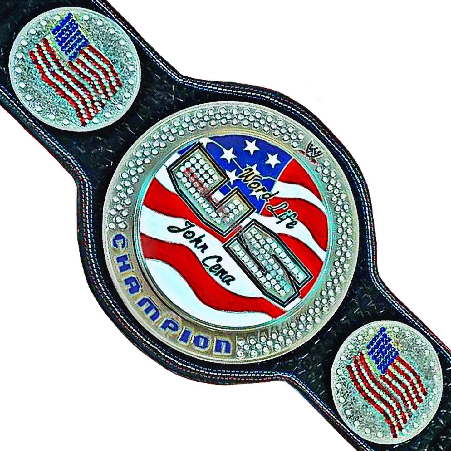 New US WWE Word Life John Cena Spinner Nickel Chrome Plated World Heavyweight Wrestling Championship Replica Title Belt In 2,4 & 6mm, Gift