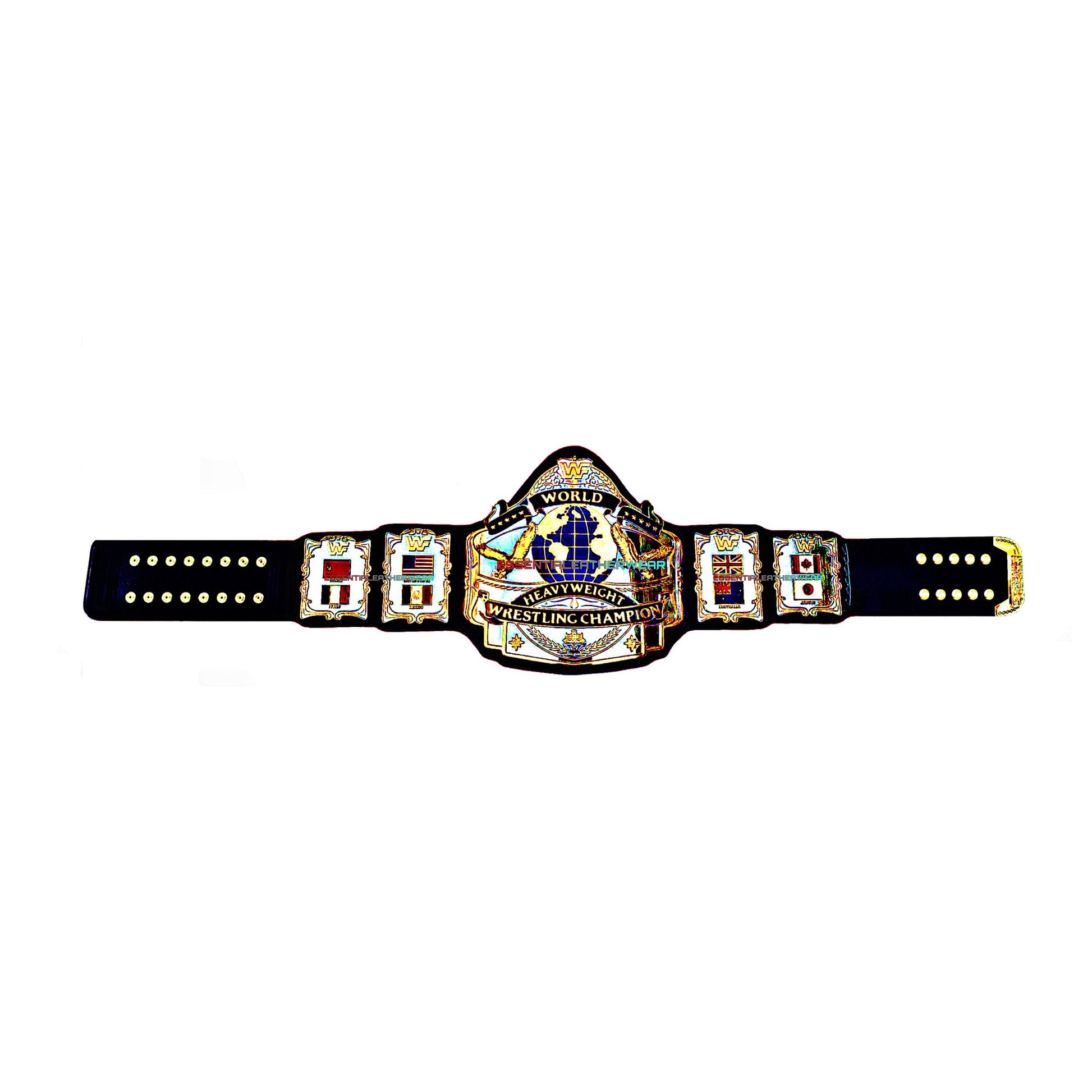 ANDRE 87 CNC 3D Stacked World Heavyweight Wrestling Replica 24K Gold Dual Plated Championship Cowhide Adult Title Belt 4 & 6mm, Gift For Him