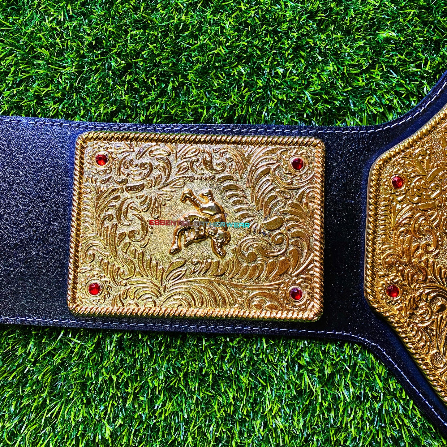 WCW Big Gold Crumrine Die-Casted World Wrestling Championship 24K Gold Plated Cowhide Adult Size Replica Title Belt In 4 & 6mm, Gift For Him