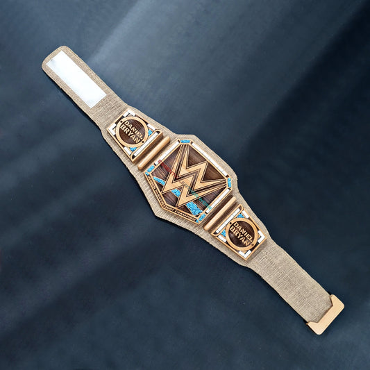 New World Heavyweight Wrestling Championship Brown High Quality Wood Title Replica Adult Size Belt in 2,4,6 & 8mm, Best Gift For Him - Her