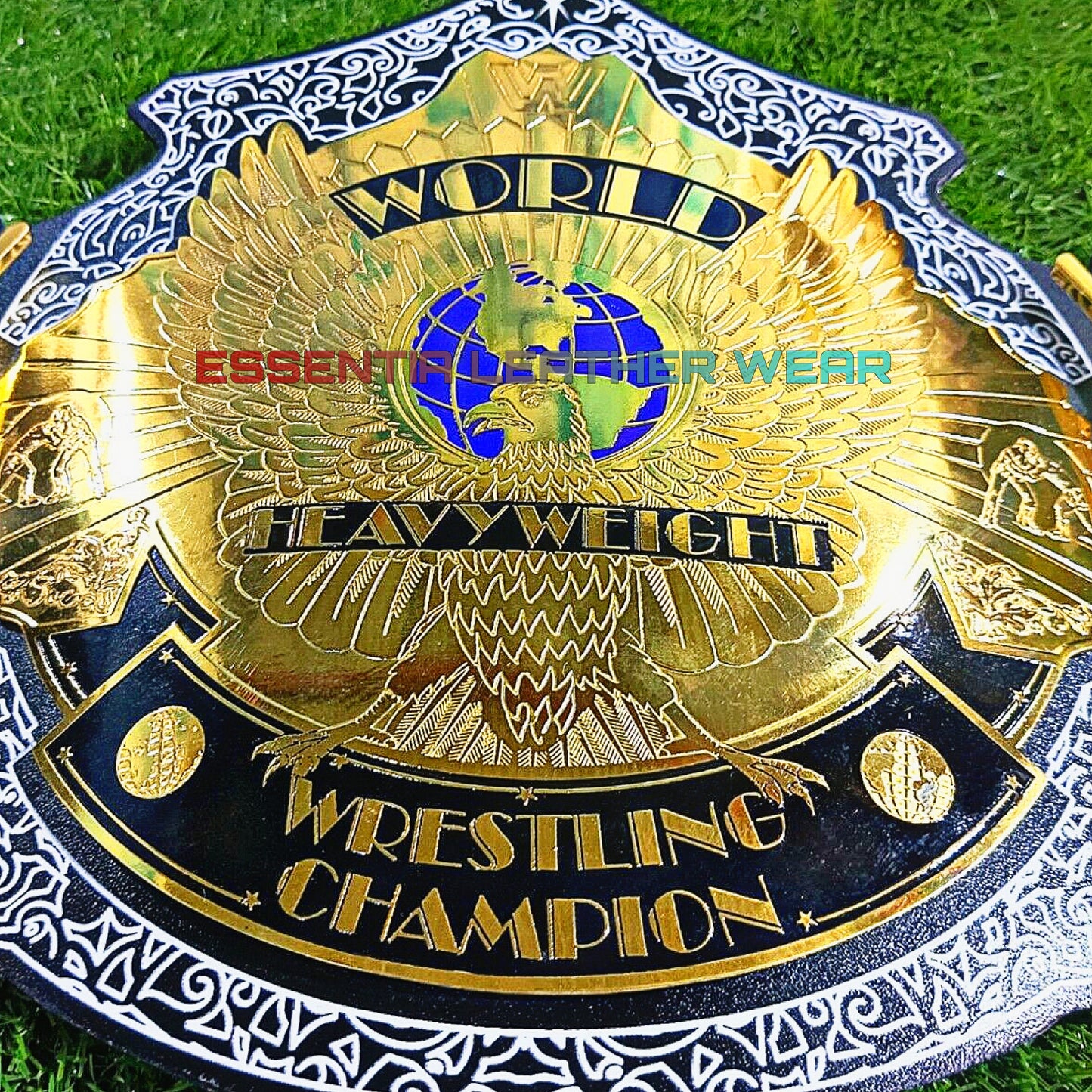 WWE Undertaker 30 Years World Heavyweight Wrestling Championship 24K Gold Plated Cowhide Adult Replica Title Belt In 2,4 & 6mm, Gift For Him