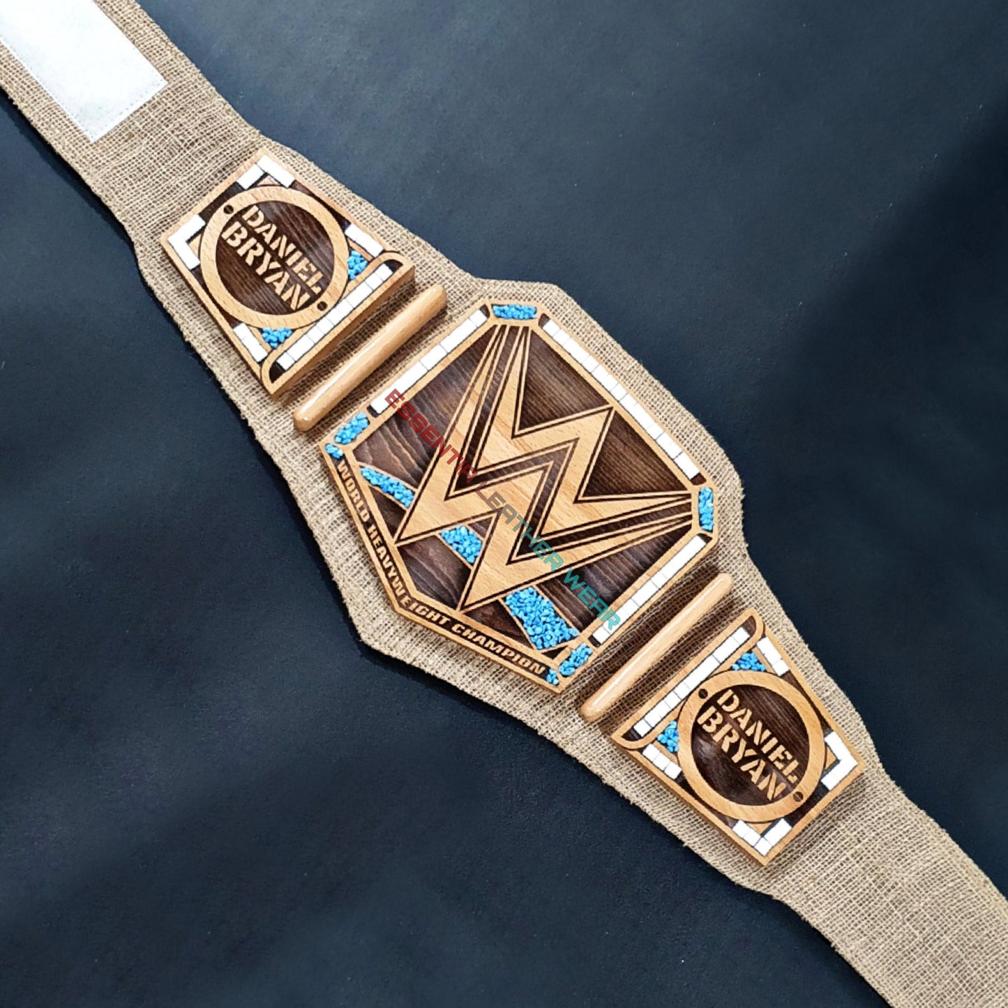 WWE World Heavyweight Wrestling Championship Daniel Bryan High Quality Wood Title Replica Adult Size Belt in 2,4,6 & 8mm, Best Gift For Him