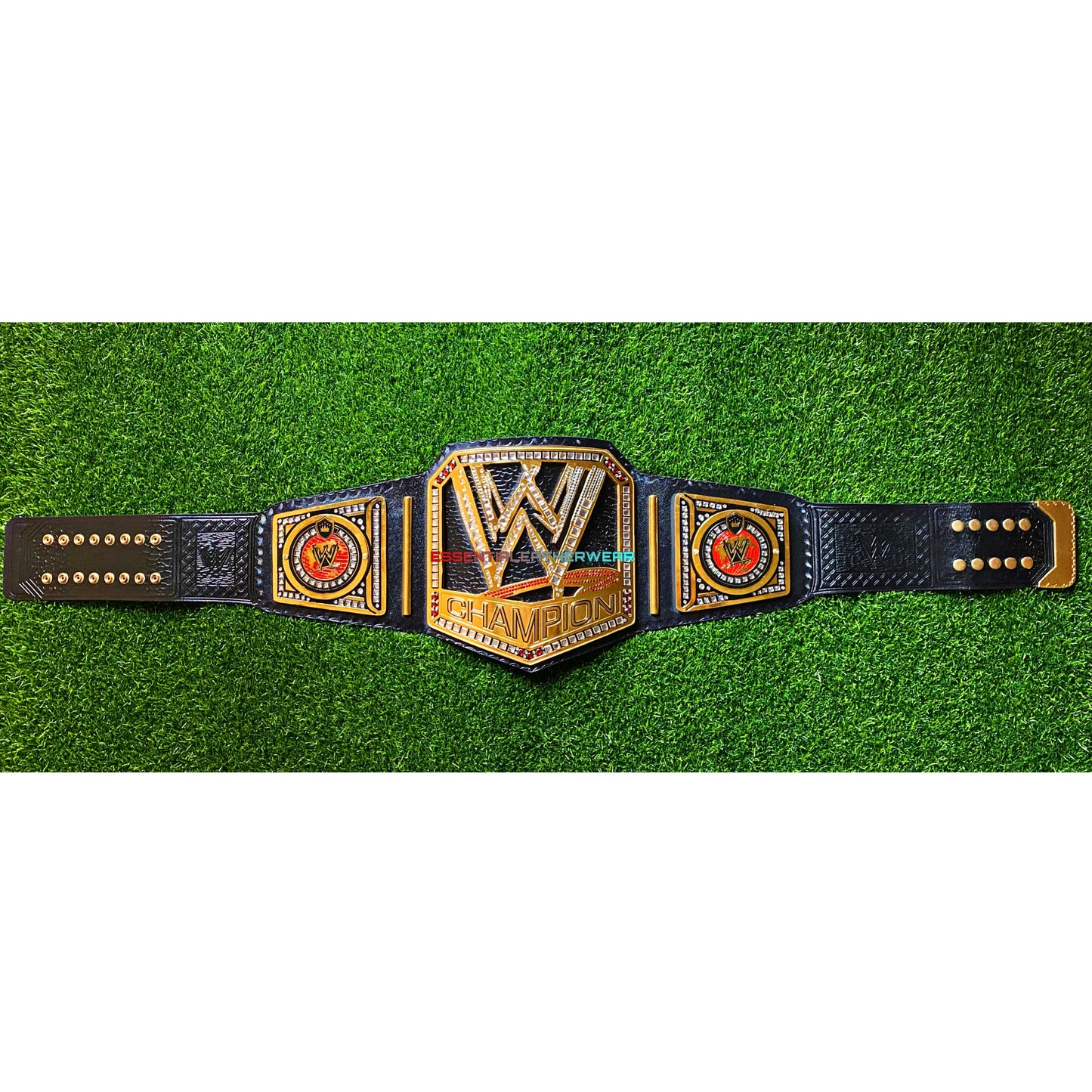 WWE Champion 24K Gold Plated World Heavyweight Wrestling Champion Handcrafted Cowhide Replica Removable Side Plates Belt In 2,4 & 6mm, Gift