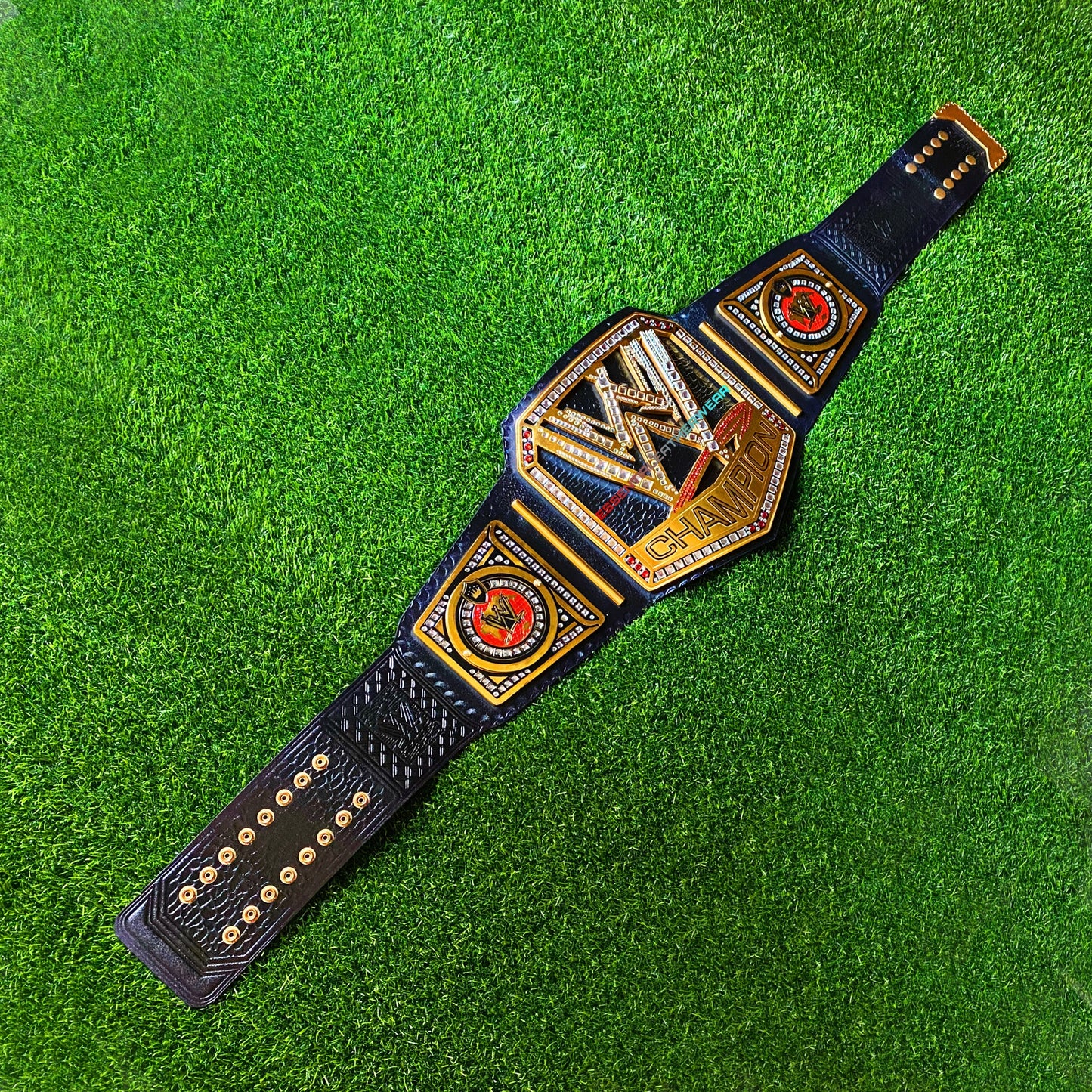 WWE Champion 24K Gold Plated World Heavyweight Wrestling Champion Handcrafted Cowhide Replica Removable Side Plates Belt In 2,4 & 6mm, Gift