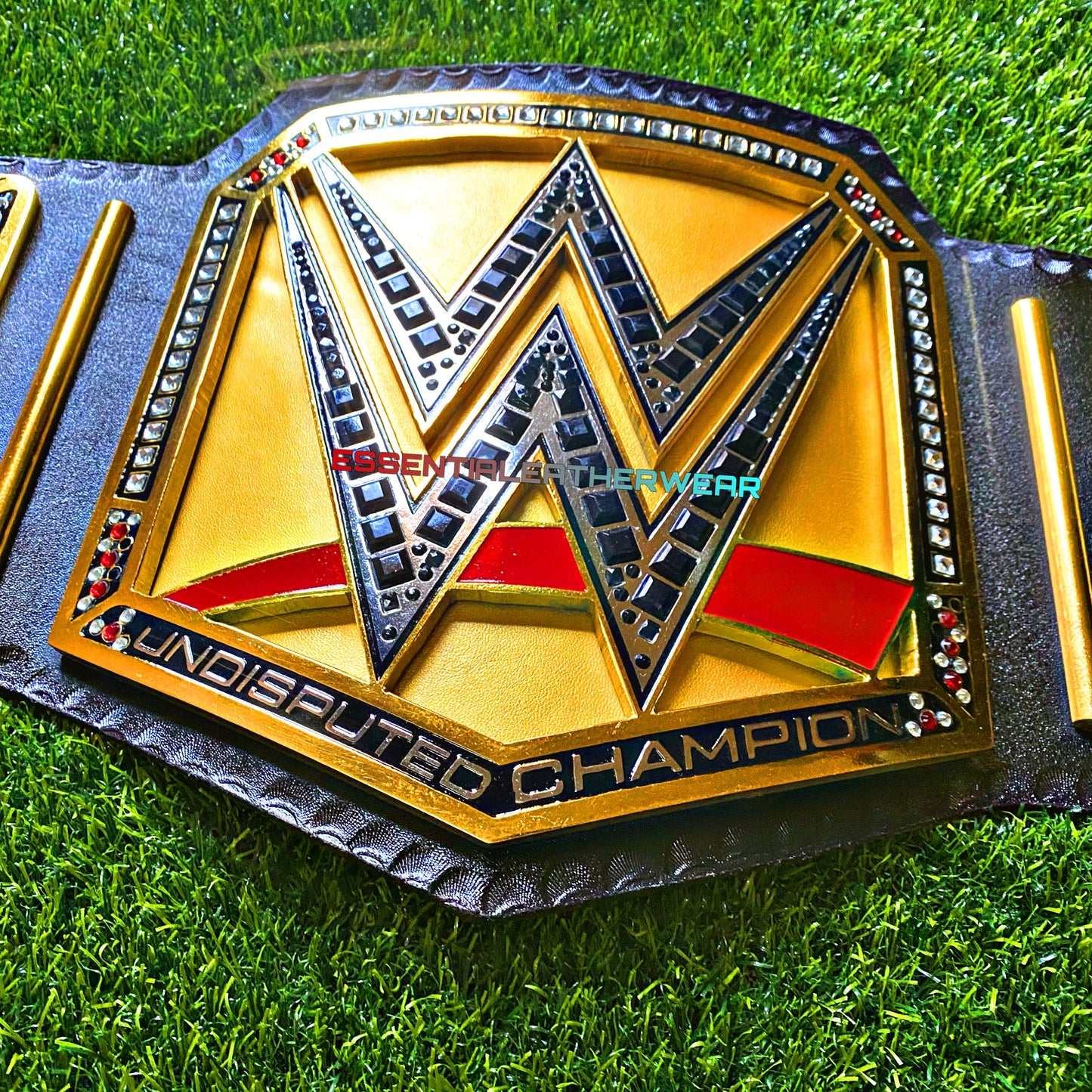 New WWE Undisputed Champion 24K Gold Plated World Heavyweight Wrestling Handmade Cowhide Adult Replica Title Belt In 2,4 & 6mm, Gift For Him