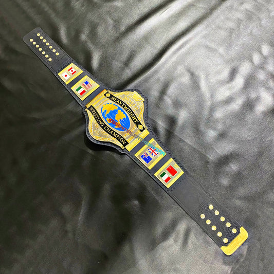 ANDRE 86 World Heavyweight Wrestling Title 24K Gold Dual Plated Championship Leather Replica Adult Size Belt In 2mm, 4mm, 6mm , Gift For Him