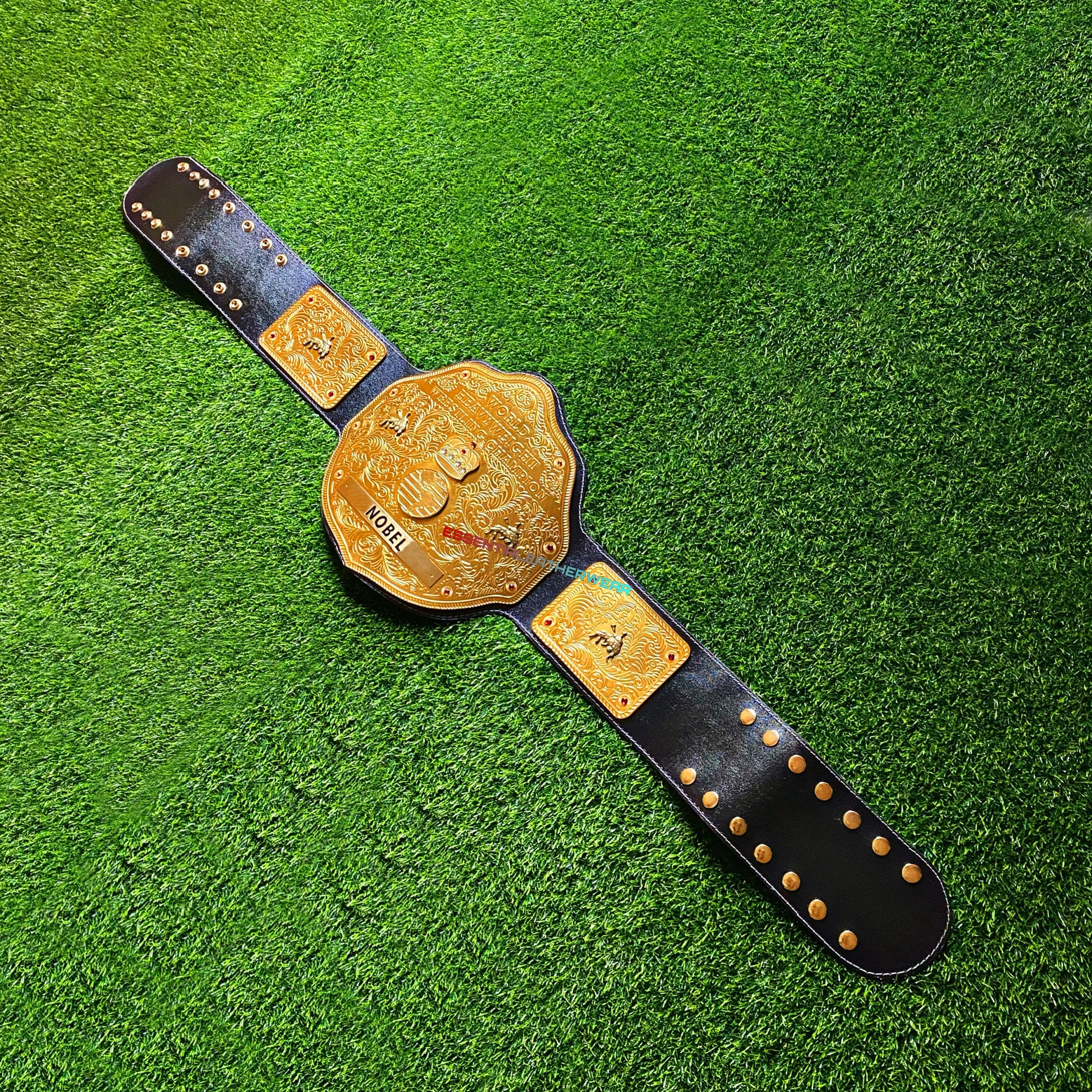 New Big Gold Replica 24K Gold Plated World Heavyweight Championship Title Belt Adult In 2mm, 4mm, 6mm (Personalized Nameplate), Gift For Him