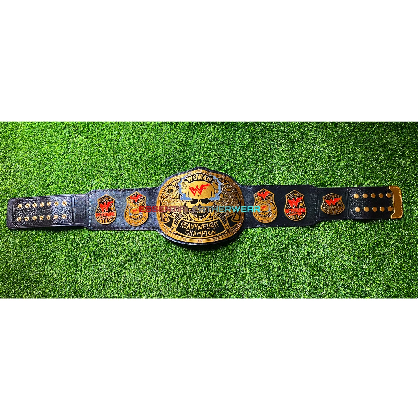 New Smoking Skull 24K Gold Plated World Heavyweight Wrestling Championship Title Universal Replica Belt With Crocodile Backing In 2, 4 & 6mm