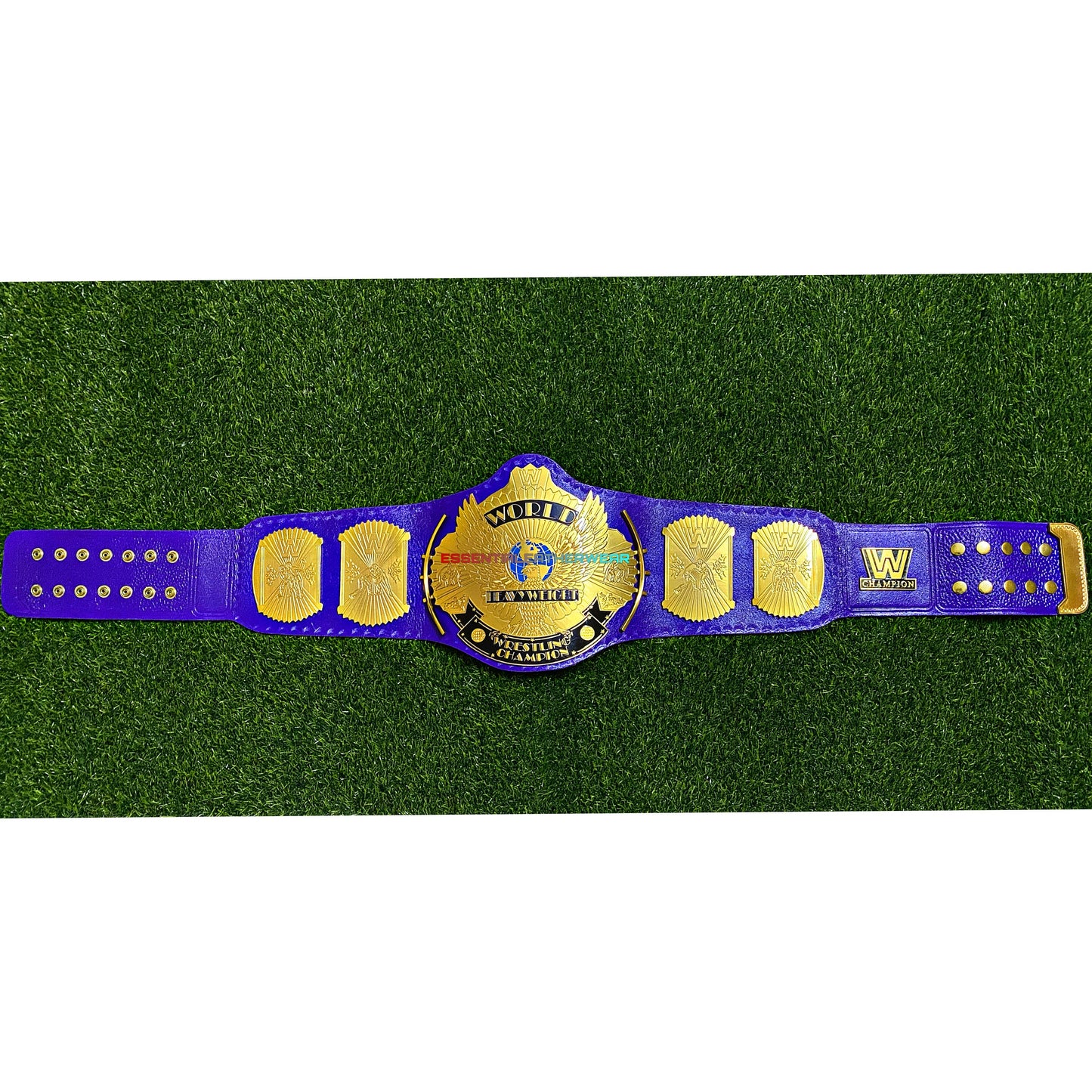 New Winged Eagle Replica Purple World Heavyweight Wrestling Championship 24K Gold Plated Title Universal Belt 2,4 & 6mm, Gift For Him, Her