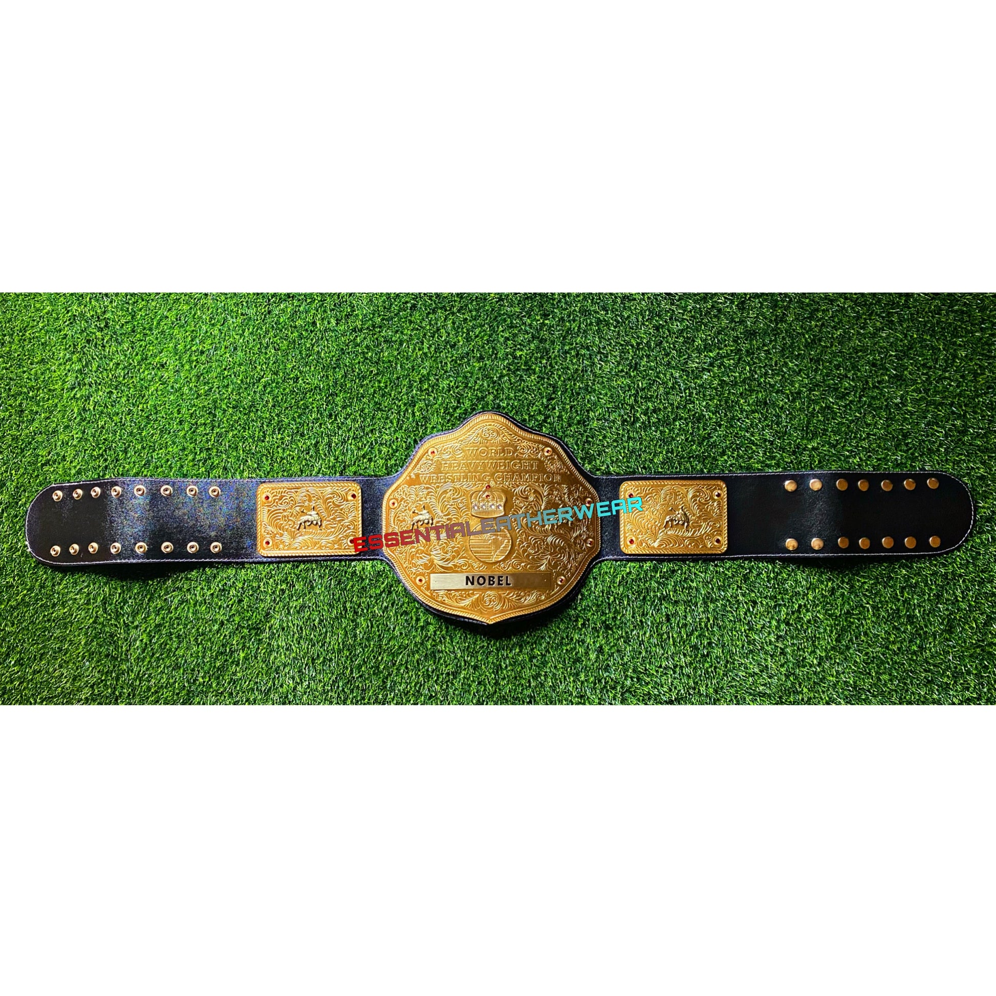 New Big Gold Replica 24K Gold Plated World Heavyweight Championship Title Belt Adult In 2mm, 4mm, 6mm (Personalized Nameplate), Gift For Him