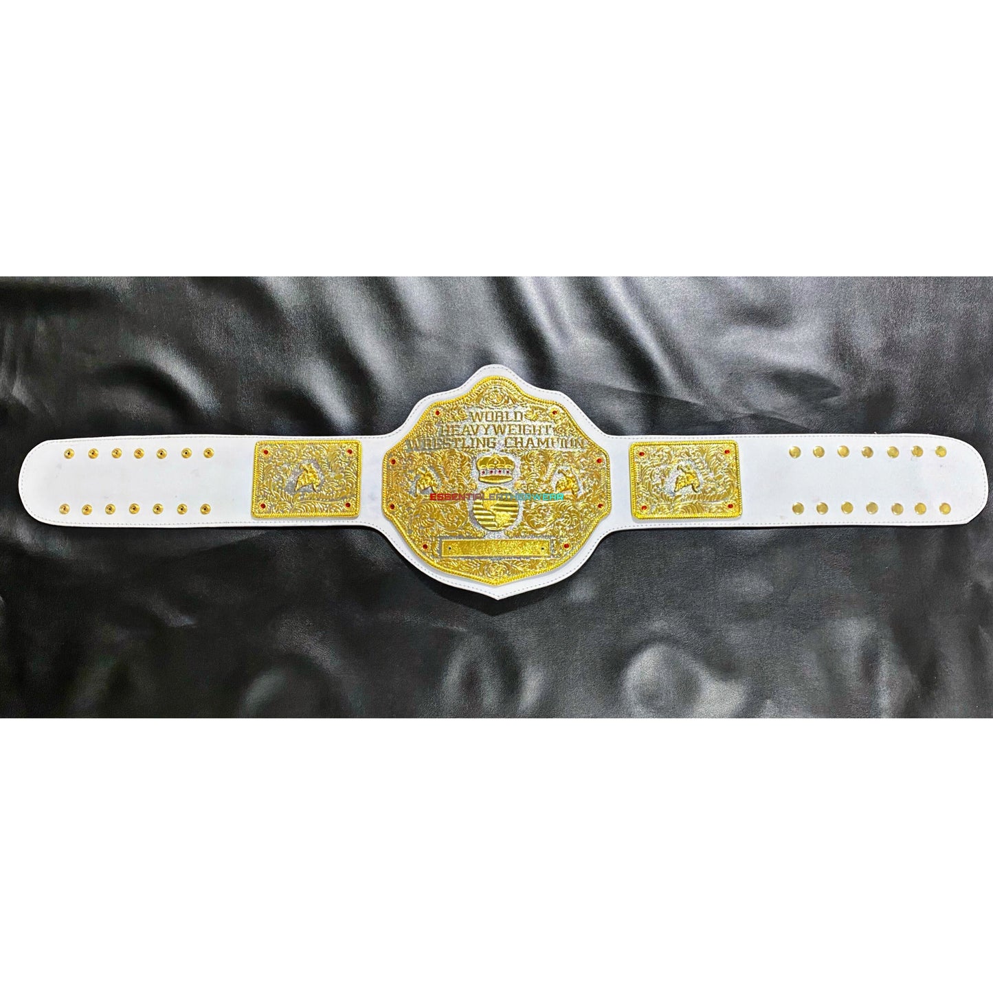 WCW Big Gold Crumrine 24K Dual Plated Replica Die-Casted World Wrestling Championship Cowhide Adult Size Title Belt In 4 & 6mm, Gift For Him