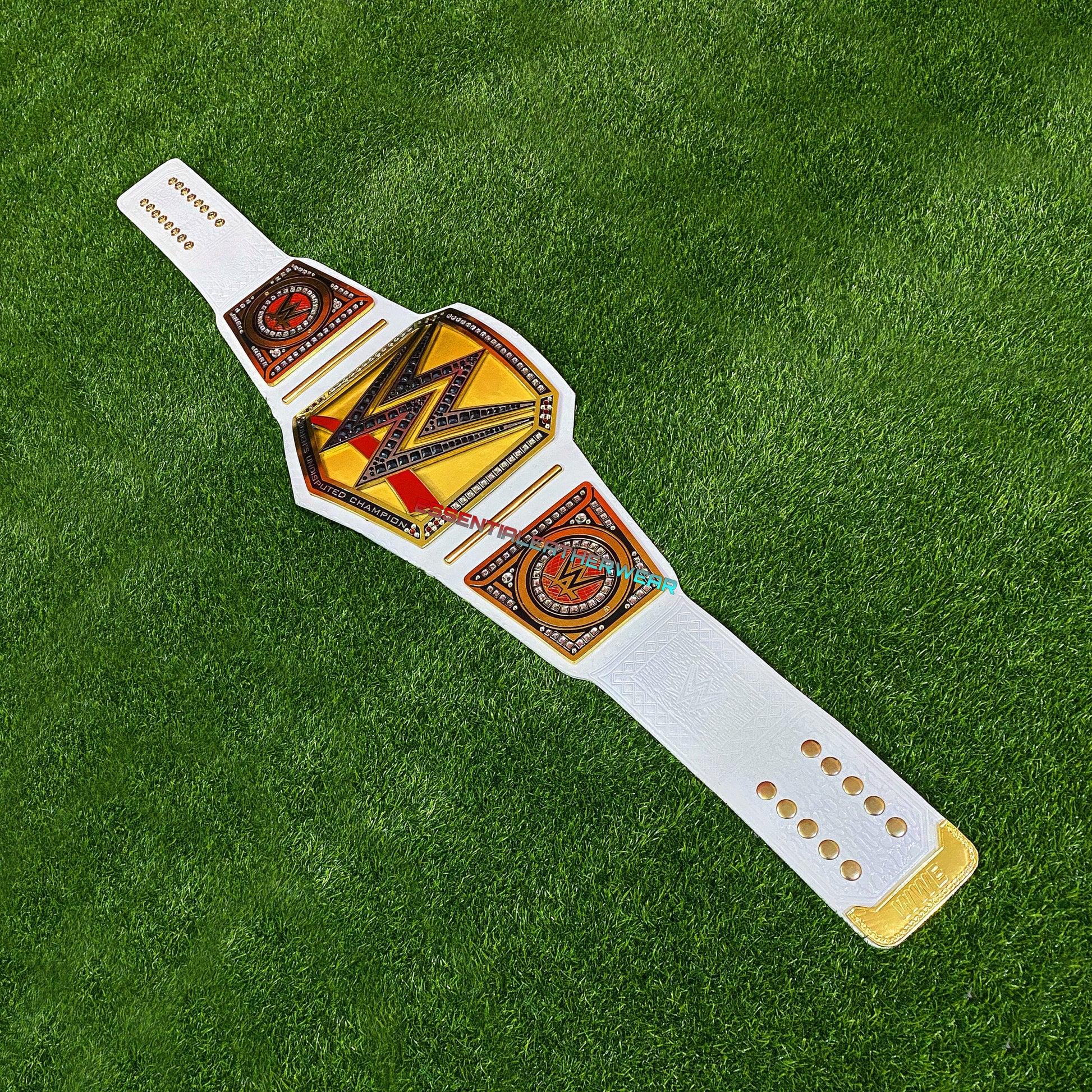 New Women's WWE Undisputed Champion Replica World Heavyweight Wrestling 24K Gold Plated Handmade Cowhide Title In 2,4 & 6mm, Gift For Her